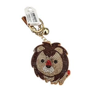 Lion Keychain with Rhinestones